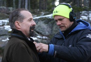 Peter Stormare och ljudteknikern, Christoffer Demby