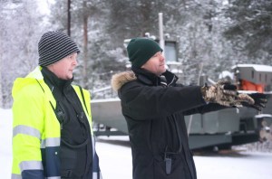 "Parkeringsvakten" Magnus Nilsson och producenten, Per Janérus